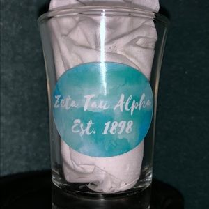 Zeta Tau Alpha set of 2 shot glasses!